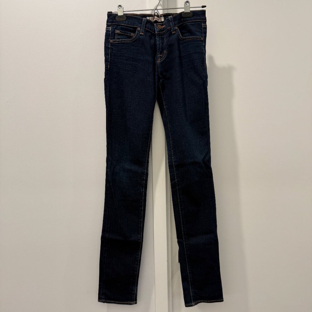 J BRAND Pencil Leg Jeans Ink Dark Blue Denim 26 x 34 Skinny Straight Jean JBrand